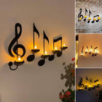 RhythmLuxe - Lampada da Parete Creativa a Note Musicali per Illuminazione Ispirata