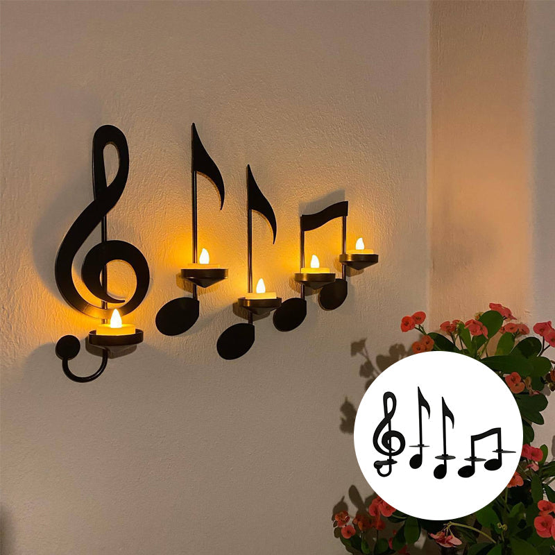 RhythmLuxe - Lampada da Parete Creativa a Note Musicali per Illuminazione Ispirata