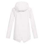 Giacca Lunga da Donna Impermeabile con Cappuccio – Giacca Impermeabile per Tempo Piovoso