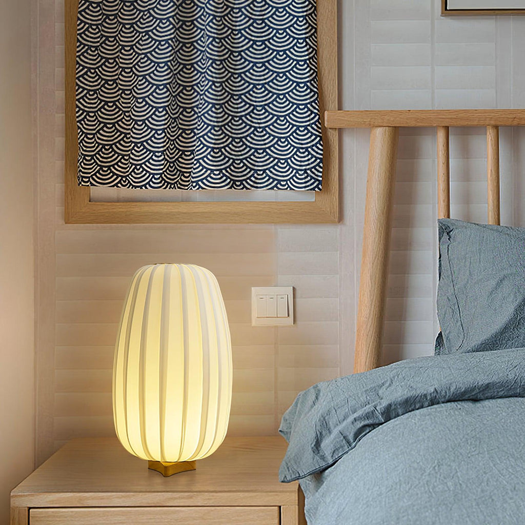 Lampada da Tavolo Minimalista in Tessuto