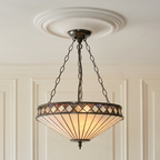 Fargo Media Lampada a Soffitto Tiffany Invertita (regolabile)