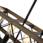 Lampadario in Legno Moderno Aurora