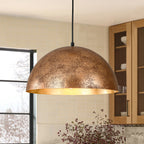 1-Luce Industriale Oversized Lampadario a Cupola in Metallo