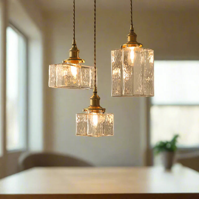 Lampada a Sospensione in Vetro Moderno Retro Glarefusion