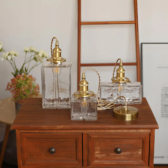 Lampada a Sospensione in Vetro Moderno Retro Glarefusion