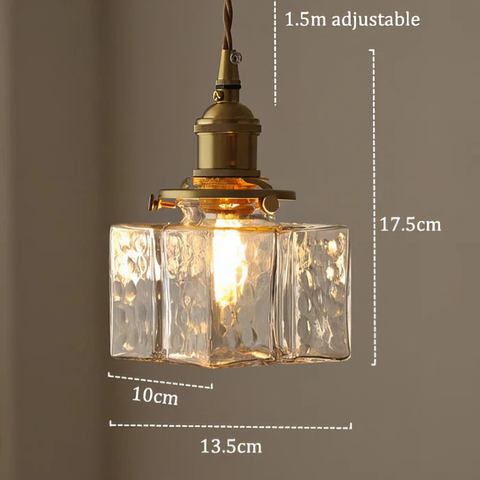 Lampada a Sospensione in Vetro Moderno Retro Glarefusion