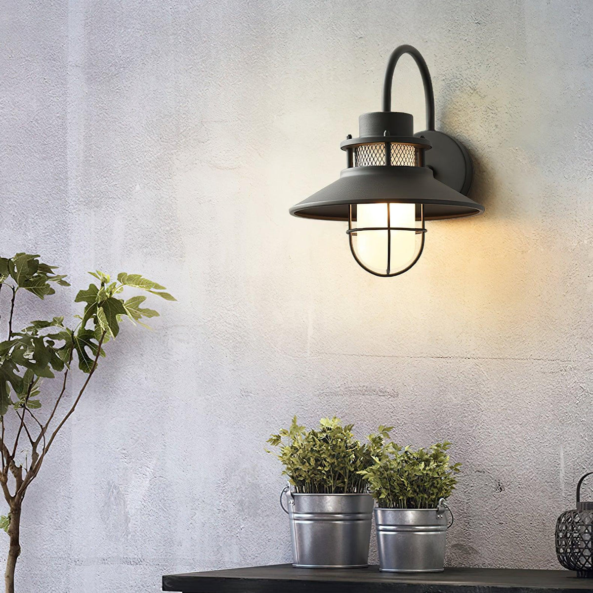 Lampada da Parete Felix per Esterni | Faretto Industriale Impermeabile