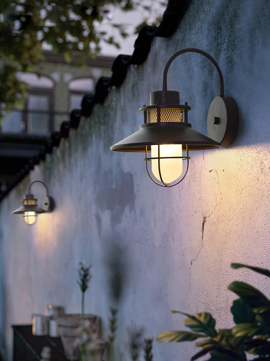 Lampada da Parete Felix per Esterni | Faretto Industriale Impermeabile