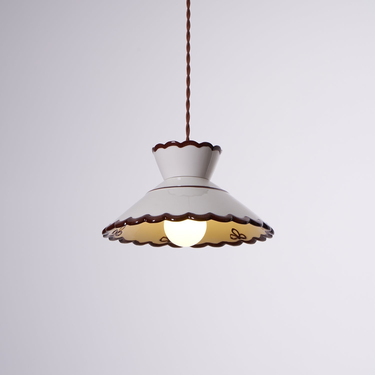 Lampade a Sospensione Grace Retro in Ceramica