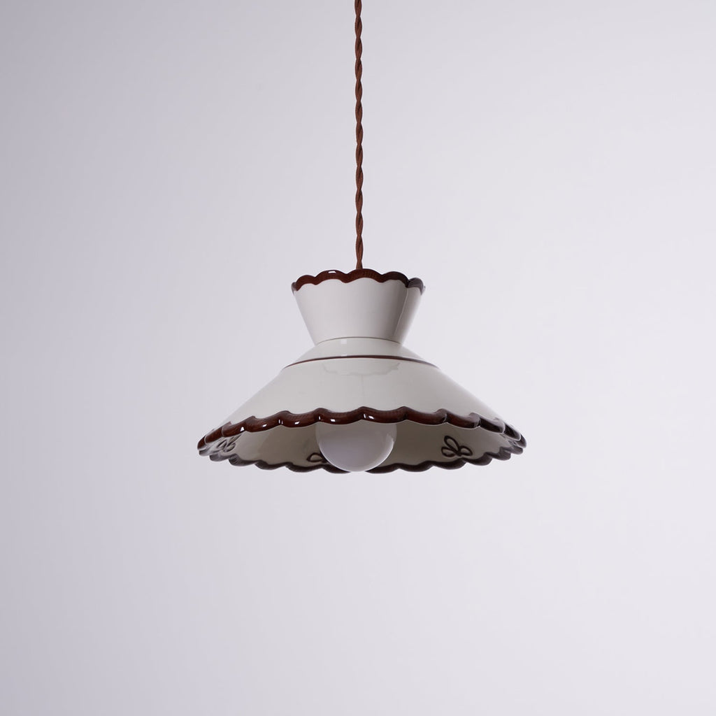 Lampade a Sospensione Grace Retro in Ceramica