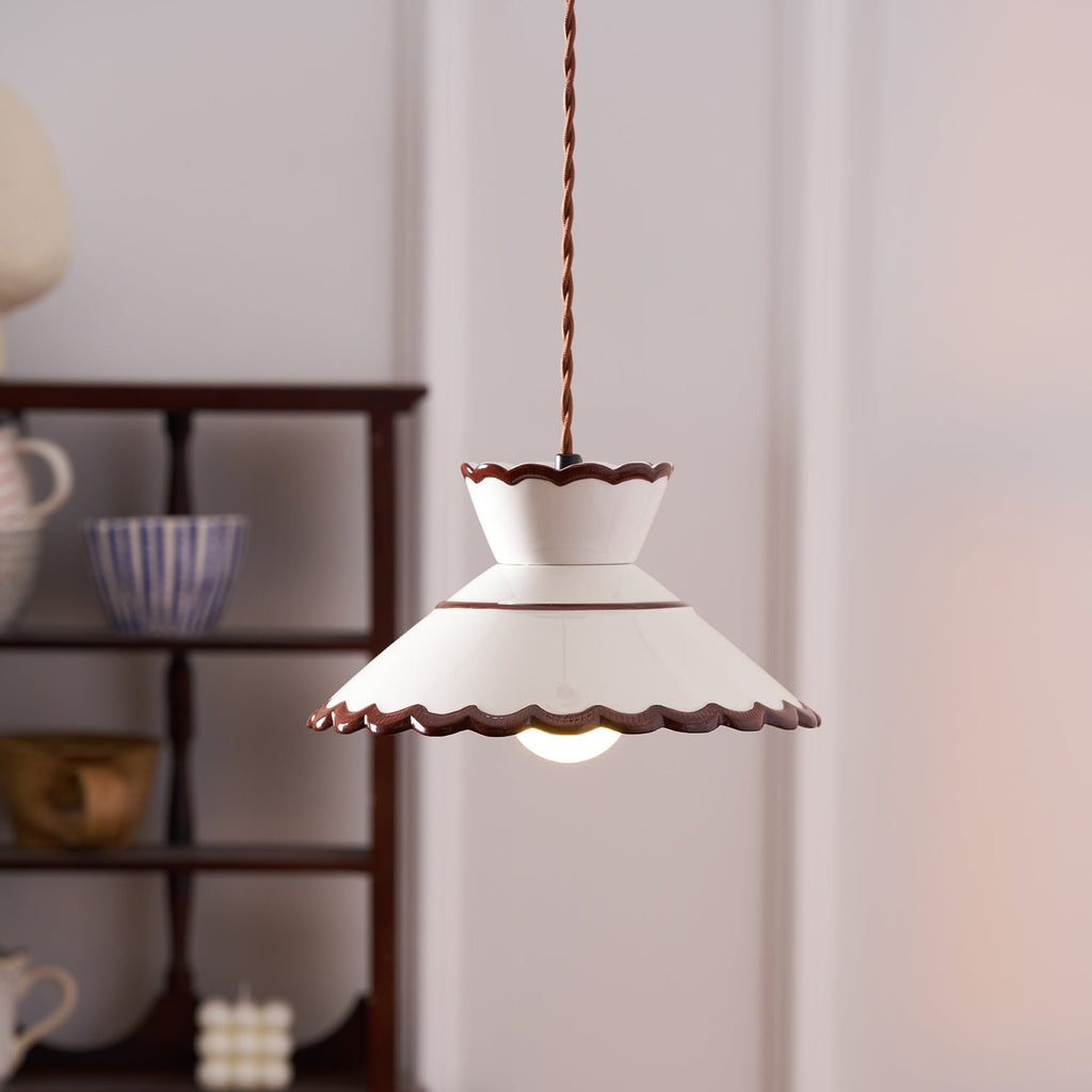 Lampade a Sospensione Grace Retro in Ceramica