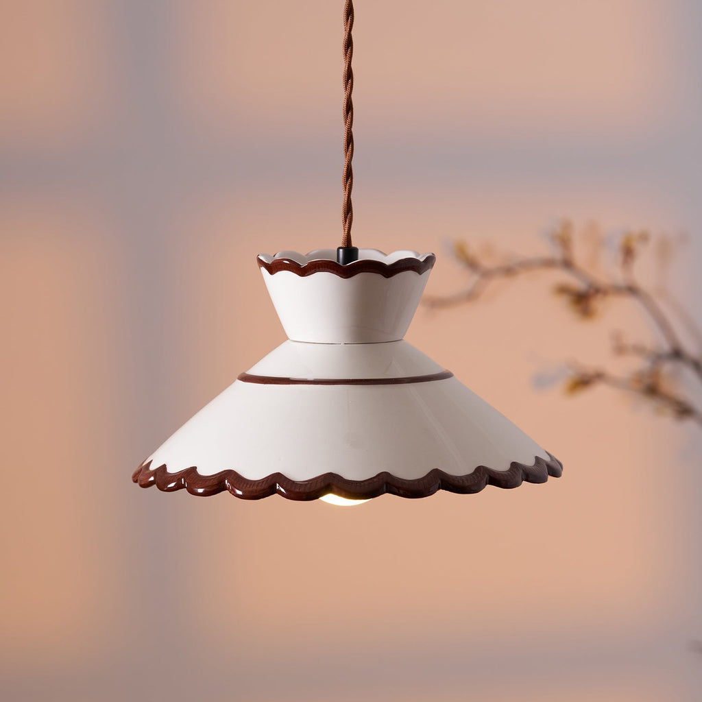 Lampade a Sospensione Grace Retro in Ceramica