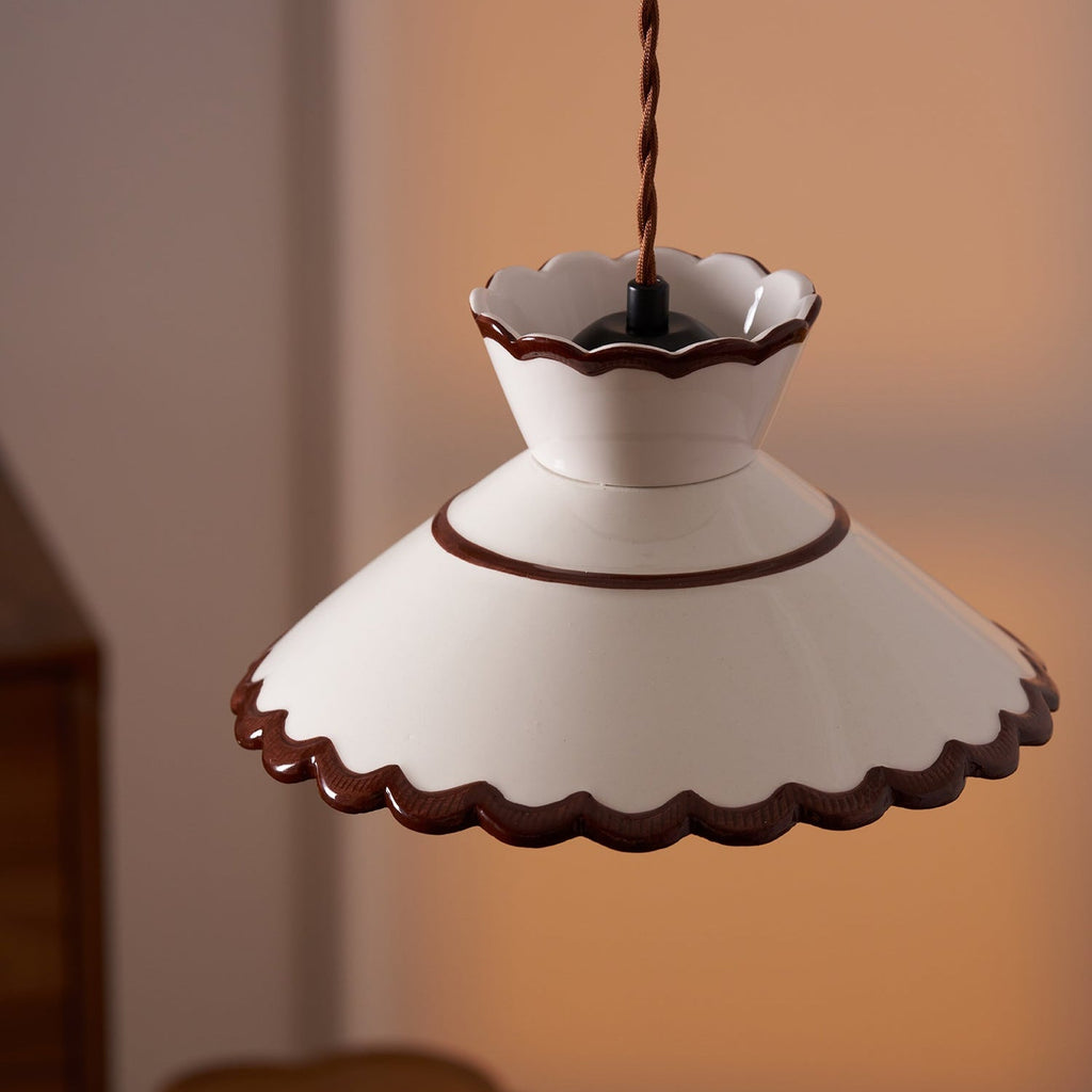 Lampade a Sospensione Grace Retro in Ceramica