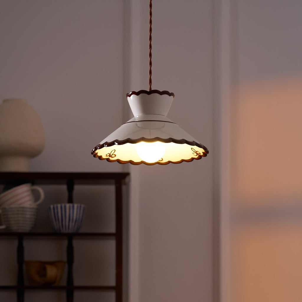 Lampade a Sospensione Grace Retro in Ceramica