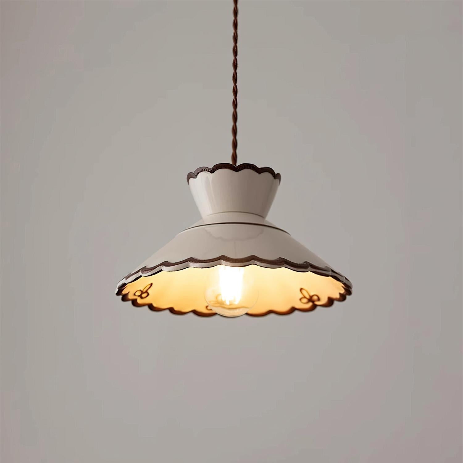 Lampade a Sospensione Grace Retro in Ceramica
