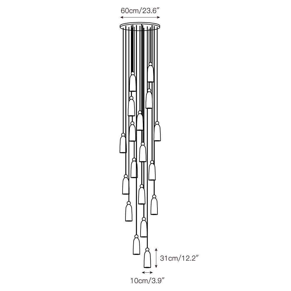 Lampadario in Alabastro Spagnolo