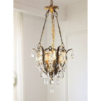 Lampadario in Cristallo Filegray
