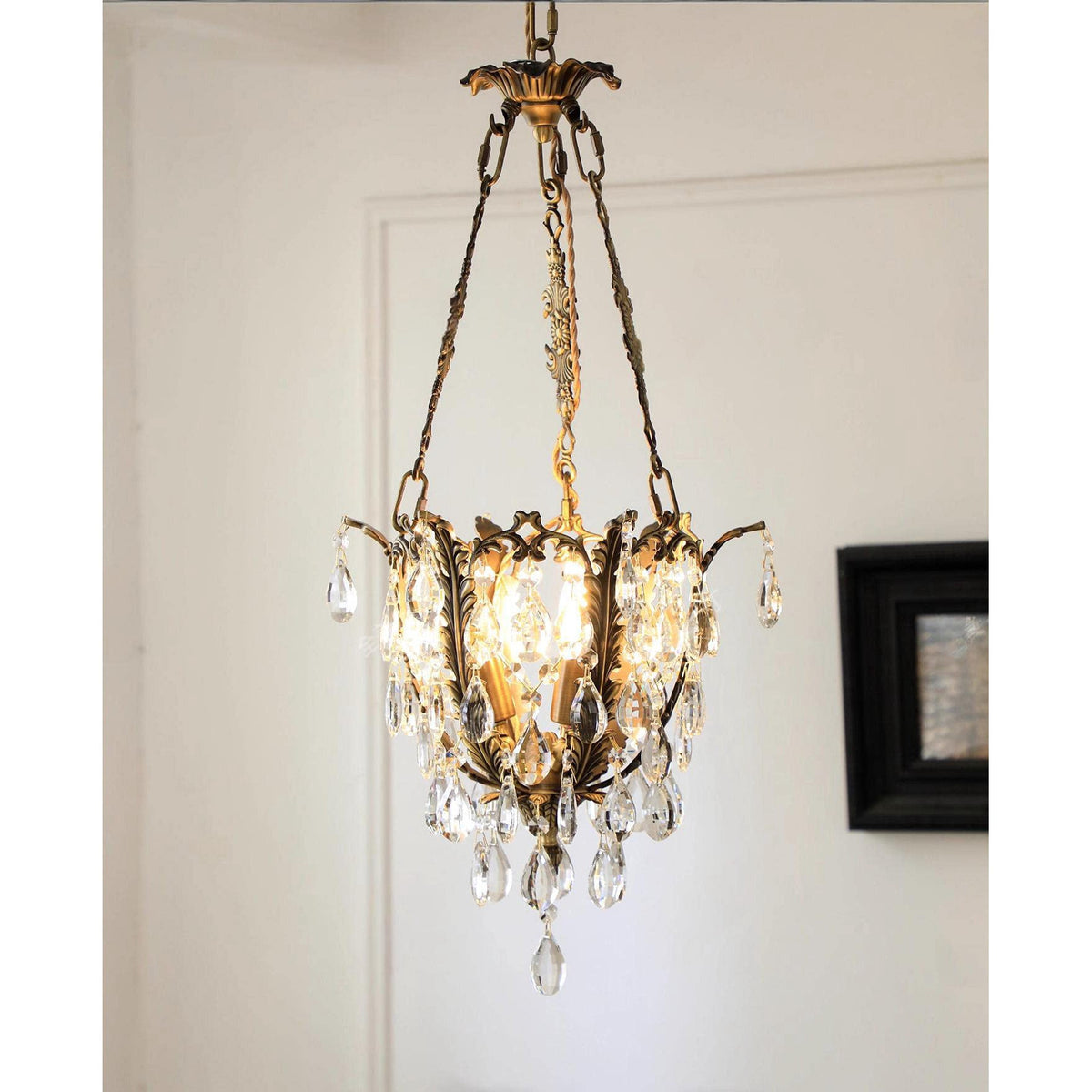 Lampadario in Cristallo Filegray