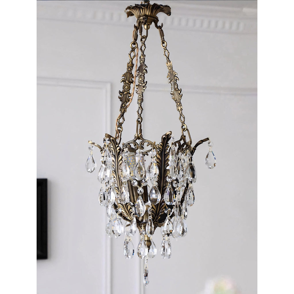 Lampadario in Cristallo Filegray