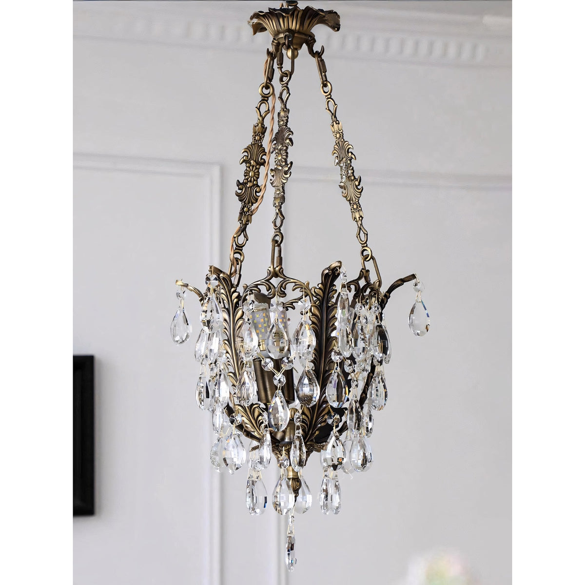 Lampadario in Cristallo Filegray