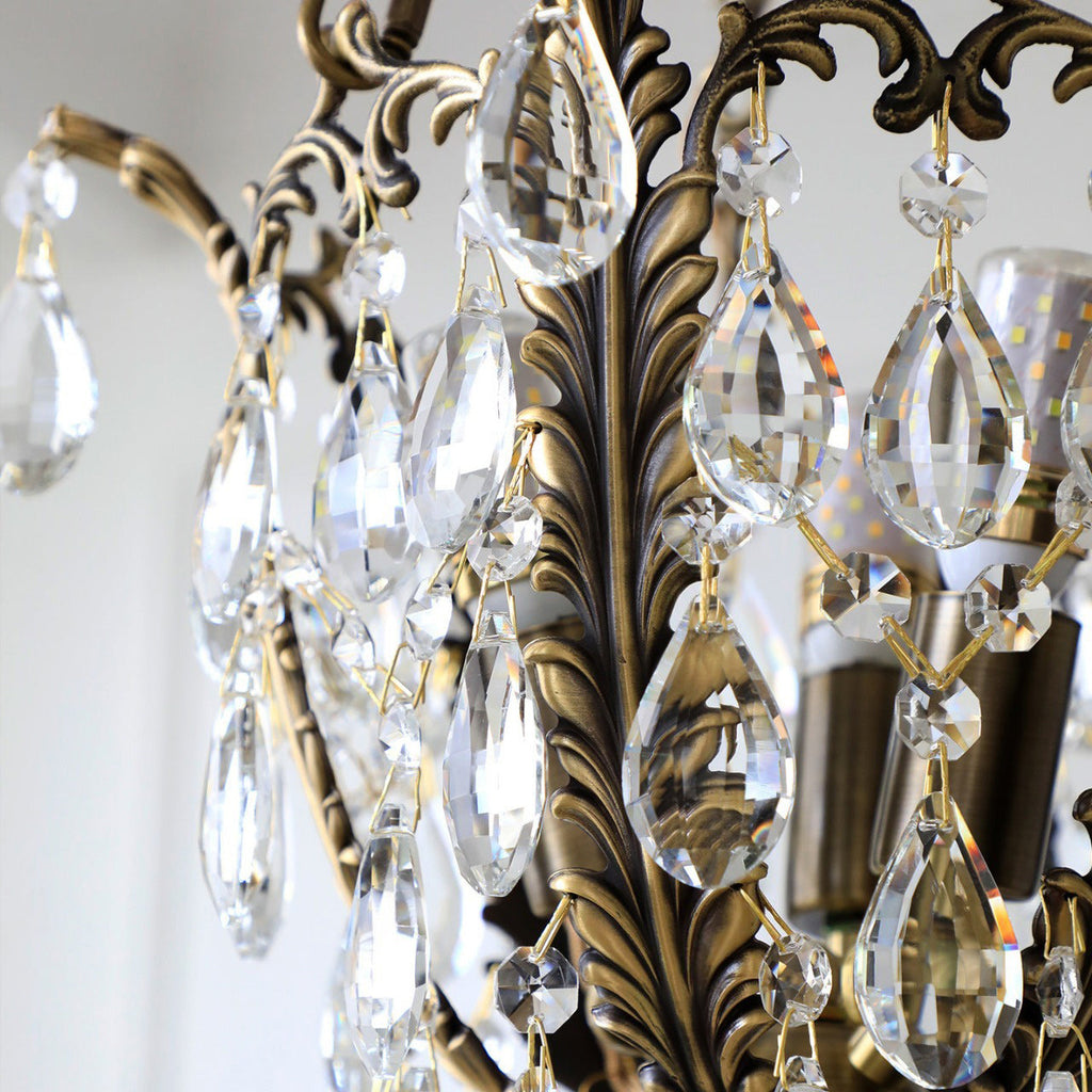 Lampadario in Cristallo Filegray
