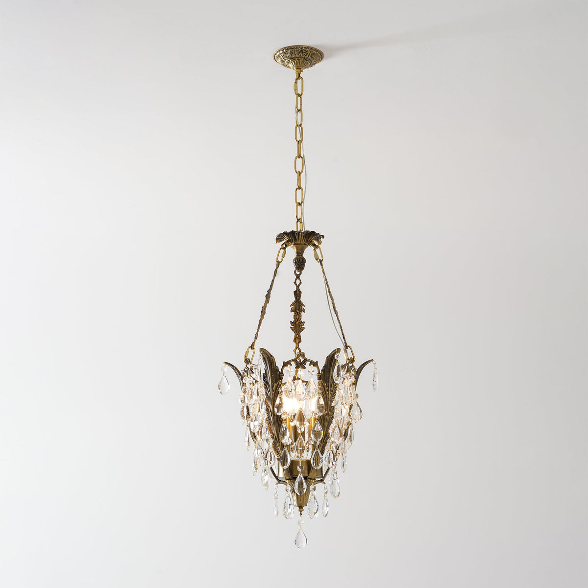 Lampadario in Cristallo Filegray