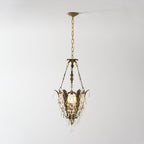 Lampadario in Cristallo Filegray