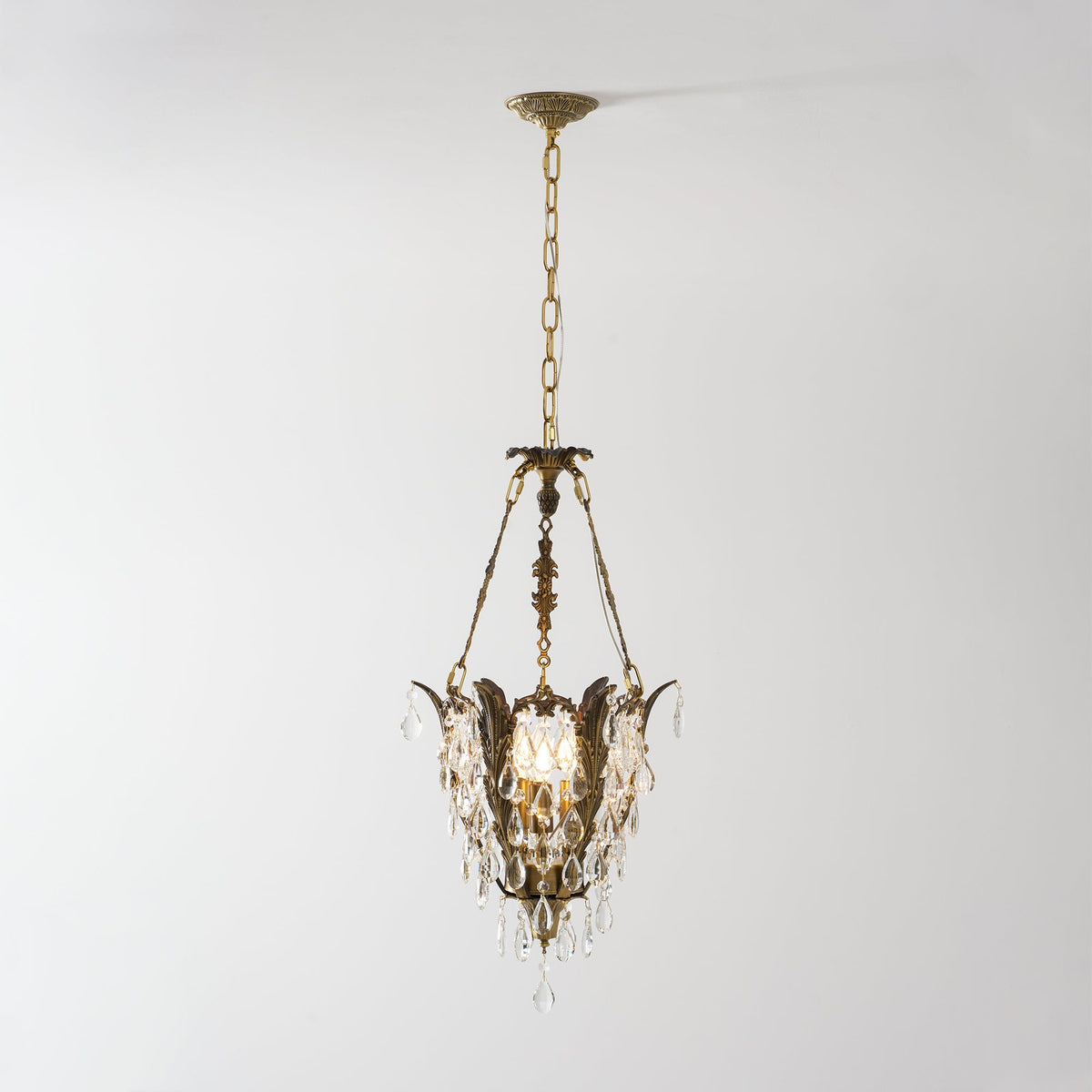 Lampadario in Cristallo Filegray