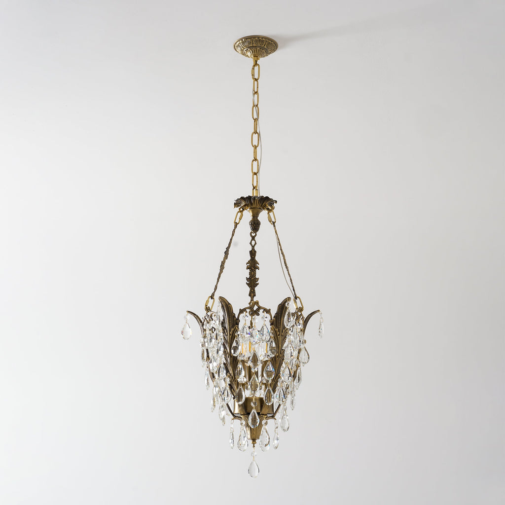 Lampadario in Cristallo Filegray