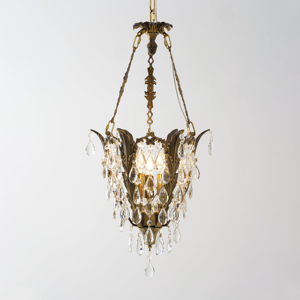 Lampadario in Cristallo Filegray