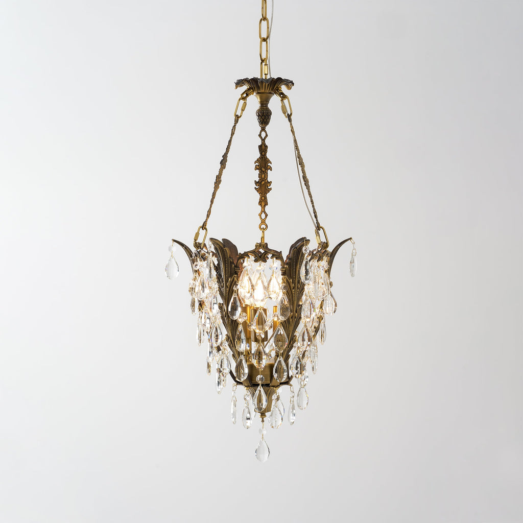 Lampadario in Cristallo Filegray