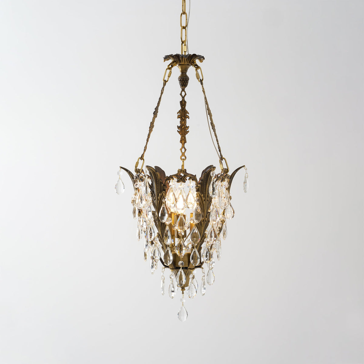 Lampadario in Cristallo Filegray