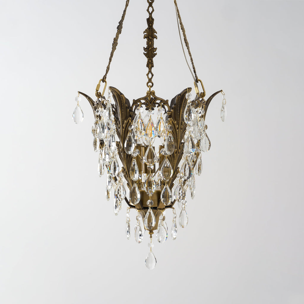Lampadario in Cristallo Filegray