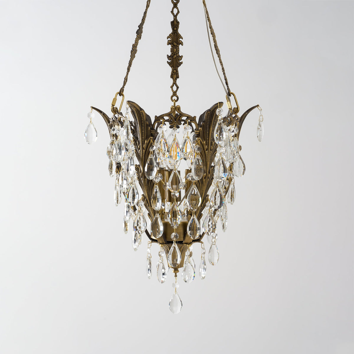 Lampadario in Cristallo Filegray