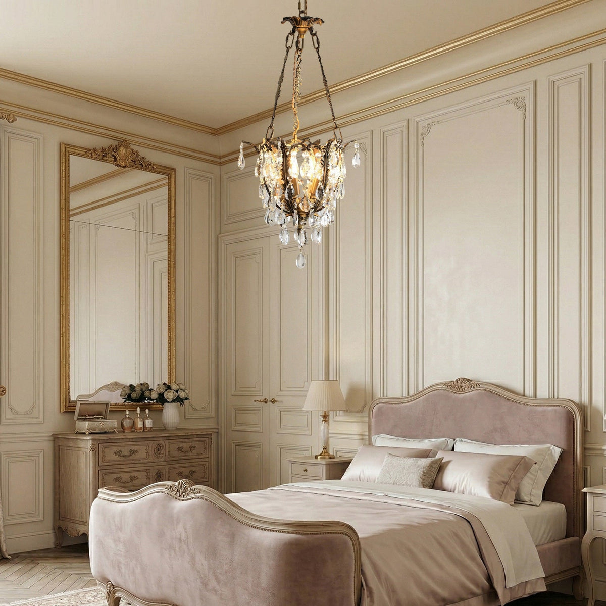 Lampadario in Cristallo Filegray