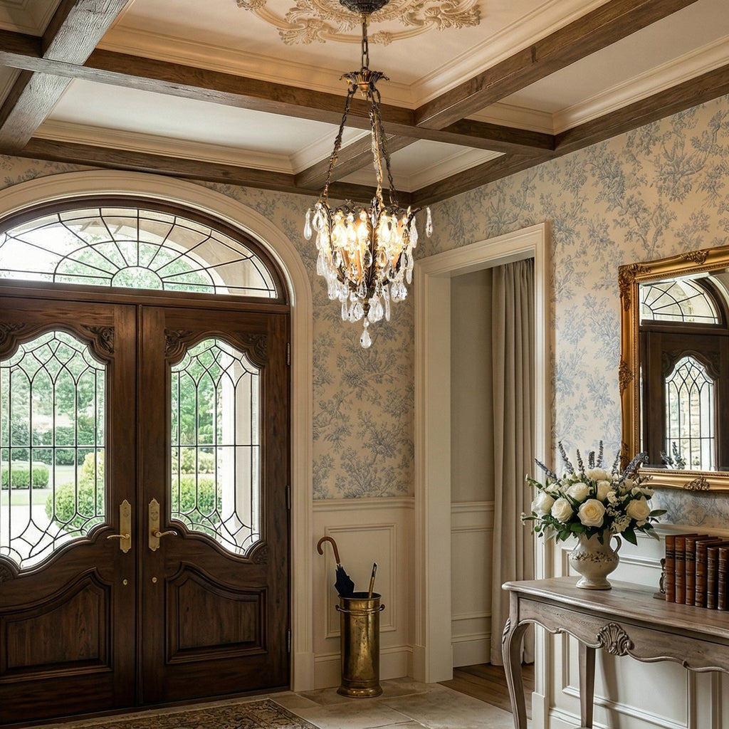 Lampadario in Cristallo Filegray