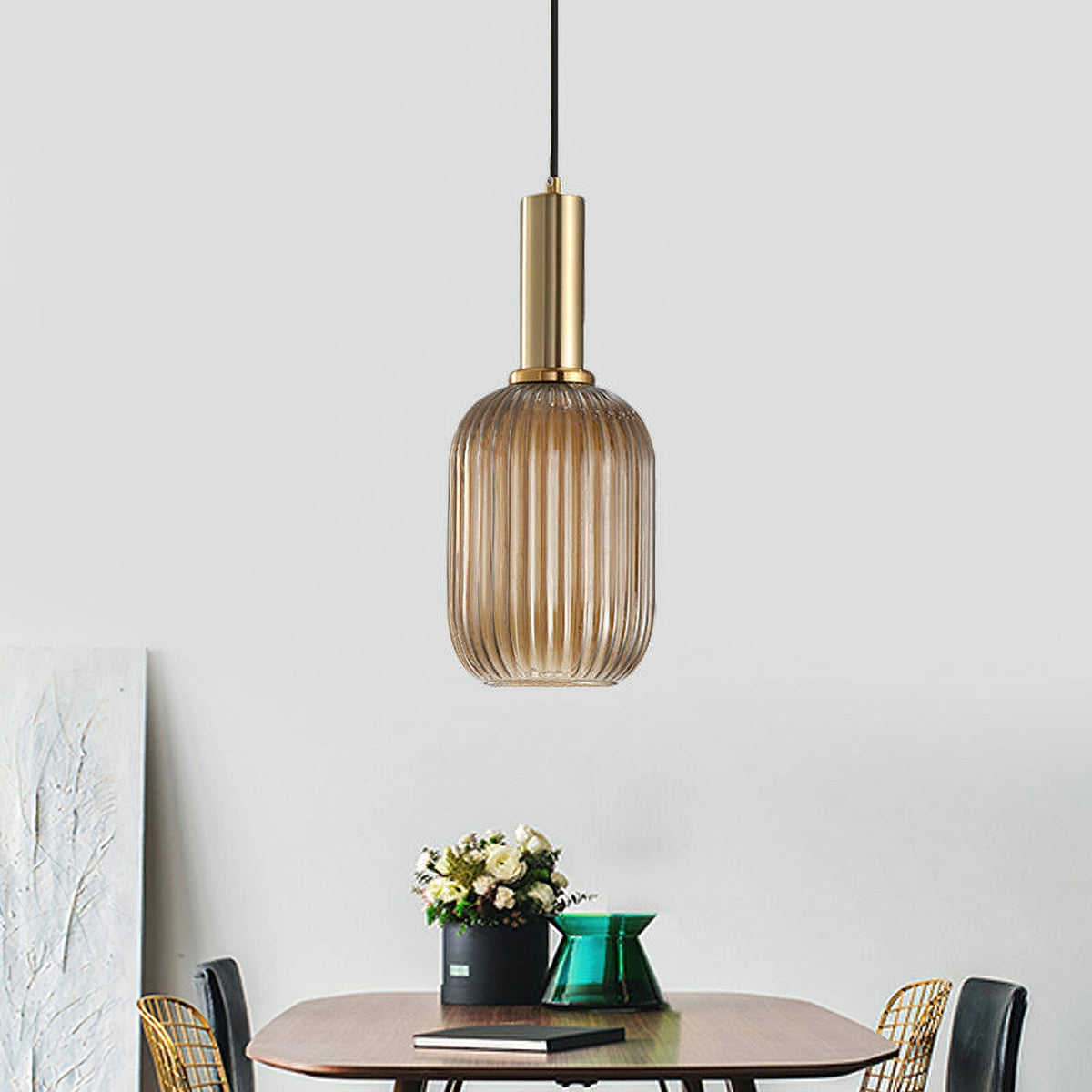 Lampada a Sospensione in Vetro Flair