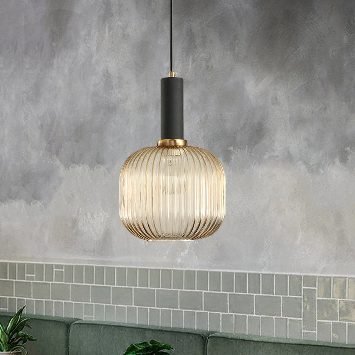 Lampada a Sospensione in Vetro Flair