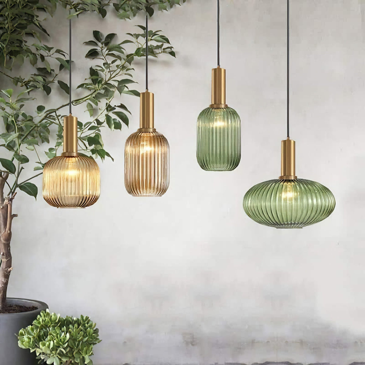 Lampada a Sospensione in Vetro Flair