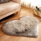 LushHeart - Tappeto ad area a forma di cuore con morbida e leggera texture per ambienti accoglienti