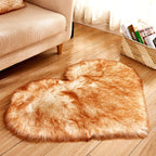 LushHeart - Tappeto ad area a forma di cuore con morbida e leggera texture per ambienti accoglienti