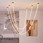 Lampada a sospensione a curva flessibile