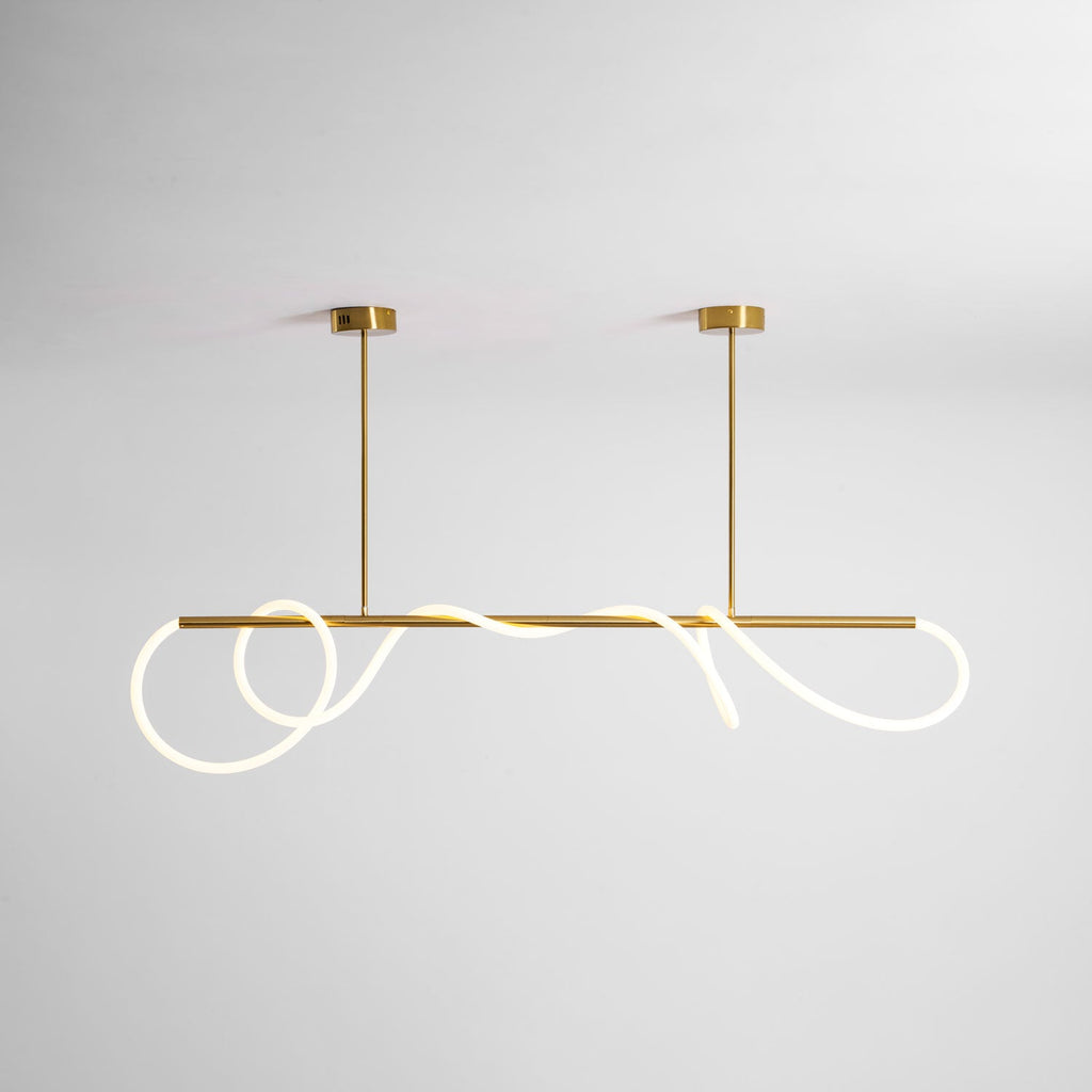 Lampadario a Curva Lineare Flessibile