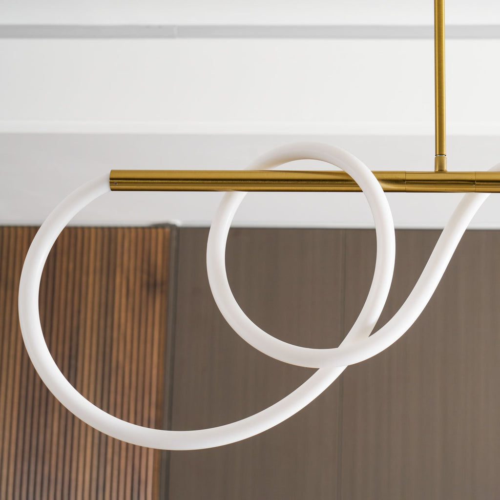 Lampadario a Curva Lineare Flessibile