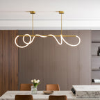 Lampadario a Curva Lineare Flessibile