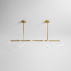 Lampadario a Curva Lineare Flessibile