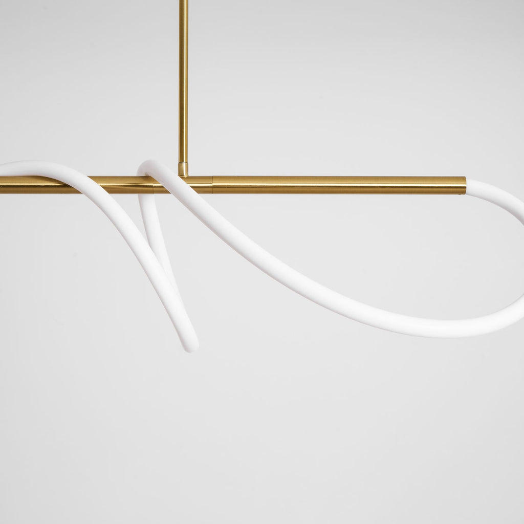 Lampadario a Curva Lineare Flessibile