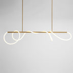 Lampadario a Curva Lineare Flessibile