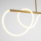 Lampadario a Curva Lineare Flessibile