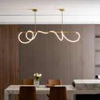 Lampadario a Curva Lineare Flessibile